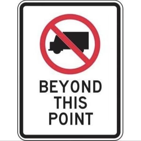 Accuform TRUCK RESTRICTI ON SIGN NO TRUCKS FRR231RA FRR231RA